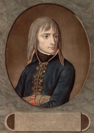 The General Bonaparte in 1798 - engraving by Andrea Appiani (1754-1817) by Andrea the Elder (after) Appiani