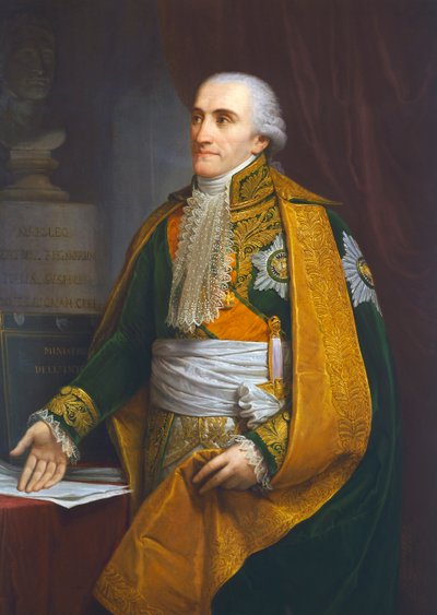 Portrait of Luigi Giuseppe Arborio di Gattinara, Marquis of Breme, Minister of Interior of Kingdom of Italy by Andrea the Elder Appiani
