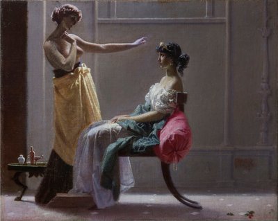 Venus fastens the girdle for Juno by Andrea the Elder Appiani