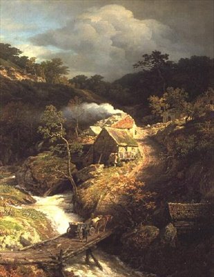 A Mountainous Landscape with a Torrent by Andreas Achenbach