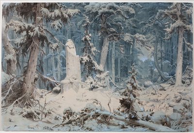 Snowy Forest by Andreas Achenbach