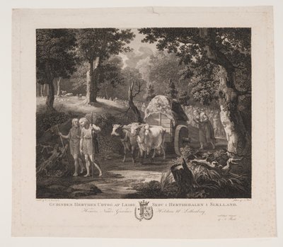 The Goddess Henthas Extract from Lejre Forest in Herthadalen in Zealand by Andreas Flint