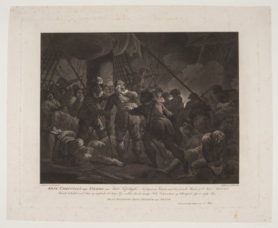 King Christian IV on the Ship Trefoldigheden in the Battle of Femern by Andreas Flint