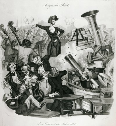 A Concert of Hector Berlioz (1803-69) in 1846 by Andreas Geiger