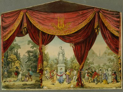 Sketch for the curtain for the Imperial Theatre in Saint Petersburg by Andreas Leonhard Roller