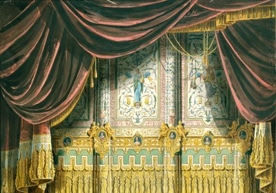 Sketch for the curtain for the Michael Theatre in Saint Petersburg, 1852 by Andreas Leonhard Roller