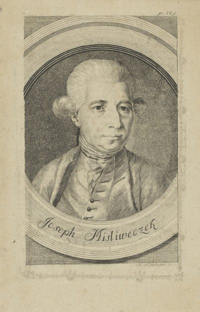 Portrait of the Composer Josef Myslivecek by Andreas Niederhofer