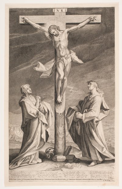 Christ on the Cross Between Mary and John by Andreas Reinhardt
