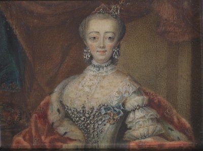 Portrait of Queen Sophie Magdalene of Christian VI by Andreas Thornborg