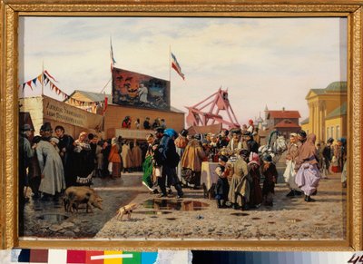 Stands at the Oriental Market in Tula by Andrei Andreevich Popov