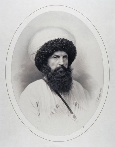 Portrait of the Imam Shamil by Andrei Deniere