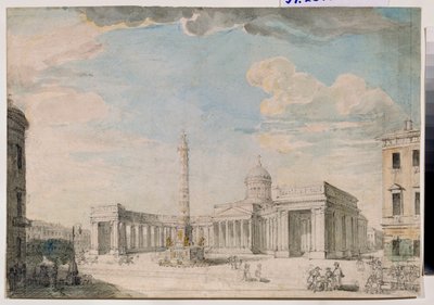 The Kazan Cathedral in St Petersburg by Andrei Nikiforovich Voronikhin