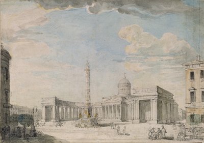 The Kazan Cathedral in Saint Petersburg by Andrei Nikiforovich Voronikhin