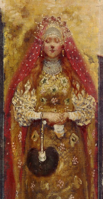 Boyar Woman (Detail) by Andrei Petrovich Ryabushkin