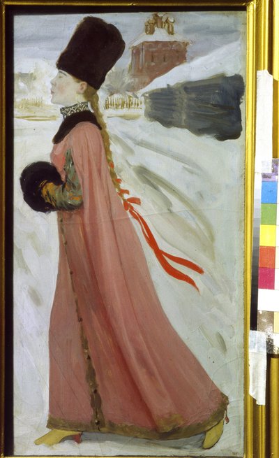 Moscow Girl of the 17th Century by Andrei Petrovich Ryabushkin