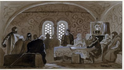 The Boyar Duma by Andrei Petrovich Ryabushkin