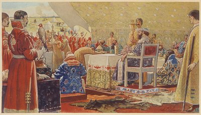 The Feast of Tsar Alexis I Mikhailovich by Andrei Petrovich Ryabushkin