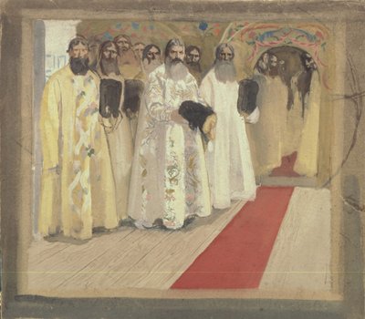Waiting for the Tsar, 1901 by Andrei Petrovich Ryabushkin