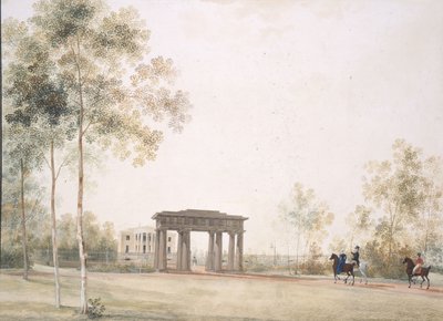 Gateway to the Park in Tsarskoye Selo by Andrei Yefimovich Martynov