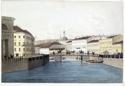 Bolshoi Koniushennyi Bridge in Saint Petersburg by Andrei Yefimovich Martynov
