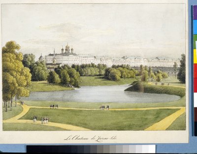 The Catherine Palace in Tsarskoye Selo by Andrei Yefimovich Martynov