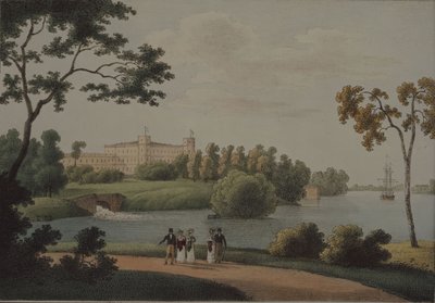 View of the Main Gatchina Palace by Andrei Yefimovich Martynov