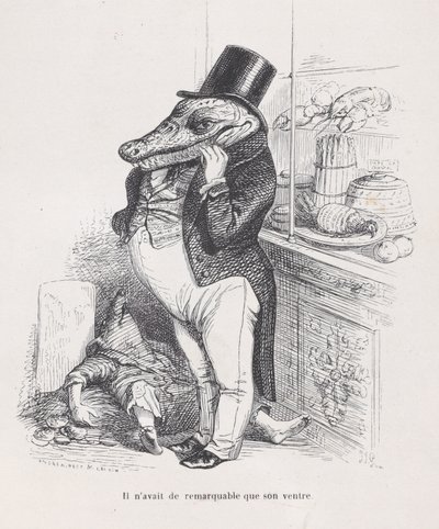 Only His Belly Was Remarkable from Scenes from the Private and Public Life of Anima by Andrew Best Leloir