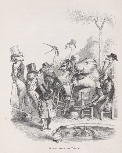 The Beautiful World of the Tuileries from Scenes from the Private and Public Life, ca. 1837-47 by Andrew Best Leloir