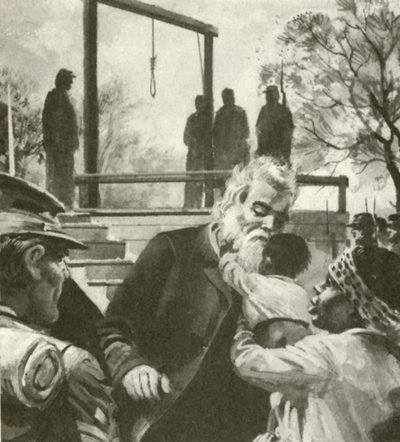 John Brown on the Way to the Gallows Stopped to Kiss a Negro Child by Andrew Howat