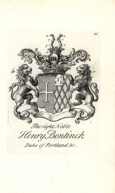 Coat of Arms and Crest of Henry Bentinck by Andrew Johnston