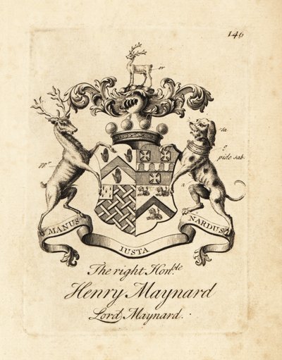 Coat of arms of Henry Maynard, Lord Maynard, 4th Baron Maynard by Andrew Johnston