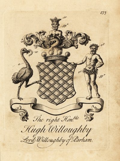 Coat of Arms of Hugh Willoughby, Lord Willoughby of Parham by Andrew Johnston