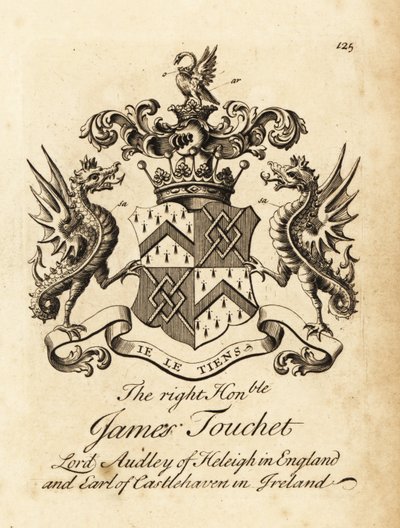 Coat of arms of James Touchet, Lord Audley of Heleigh, 6th Earl of Castlehaven by Andrew Johnston