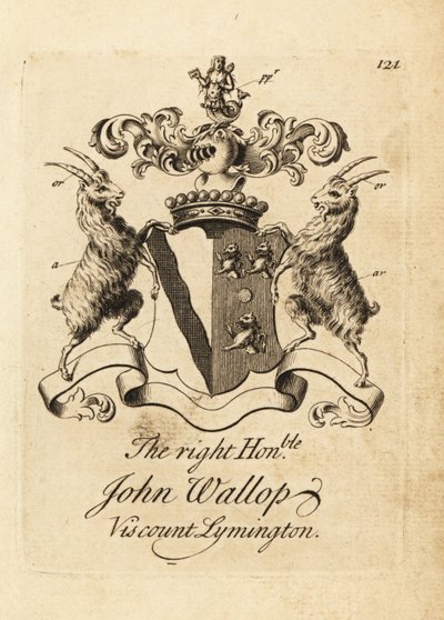 Coat of arms of the Right Honourable John Wallop, Viscount Lymington by Andrew Johnston