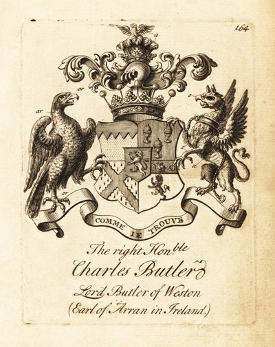 Coat of Arms of Lieutenant-General Charles Butler by Andrew Johnston
