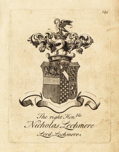 Coat of arms of the Right Honourable Nicholas Lechmere, Lord Lechmere by Andrew Johnston