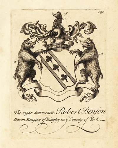 Coat of arms of Robert Benson, Baron Bingley of Bingley by Andrew Johnston