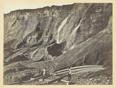 Hydraulic Gold Mining, Near Dutch Flats, California, C. P. R. R. by Andrew Joseph Russell
