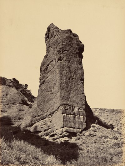 Plate 31. Monument Rock, Mouth of Echo Canyon, 1869 by Andrew Joseph Russell