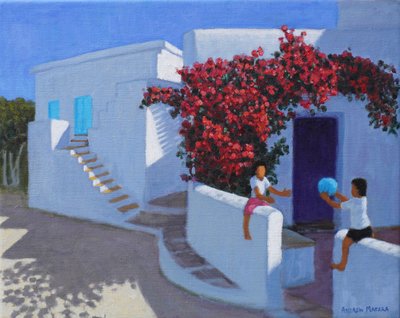 Ball game, Samos, Greece by Andrew Macara