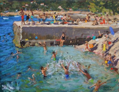 Fun in the Sea, Rovinj, Croatia, 2016 by Andrew Macara