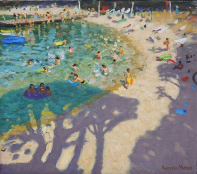 Tree Shadows on the Beach, near Rovinj, 2016 by Andrew Macara