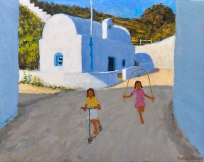 Two girls, Klima, Milos by Andrew Macara