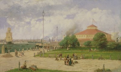 New York Harbour and Castle Garden by Andrew Melrose