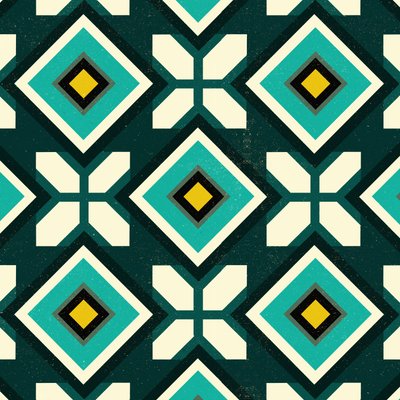 Green Spanish Tile by Andrew Watson
