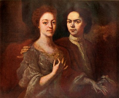 Portrait of the Artist and His Wife, 1729, 1939 by Andrey Matveyev