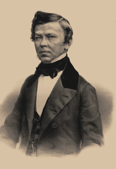 Portrait of the poet Vladimir Grigoryevich Benediktov 1807-1873, 1870 by Andrey Mikhaylovich Lushev