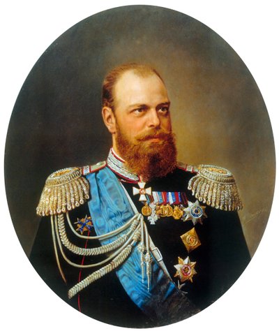 Portrait of the Emperor Alexander III by Andrey Nikolayevich Shilder
