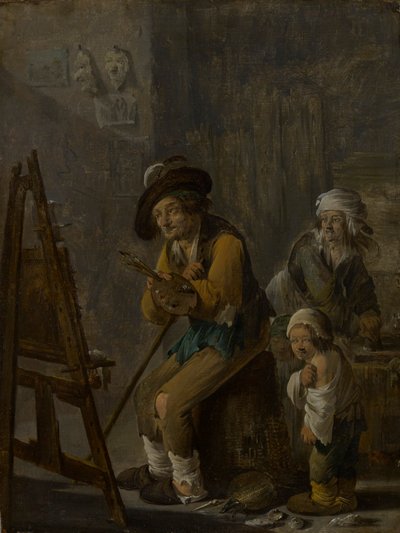 The Poor Painter in His Studio by Andries Dirksz Both