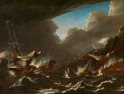 Storm at Sea by Andries van Eertvelt